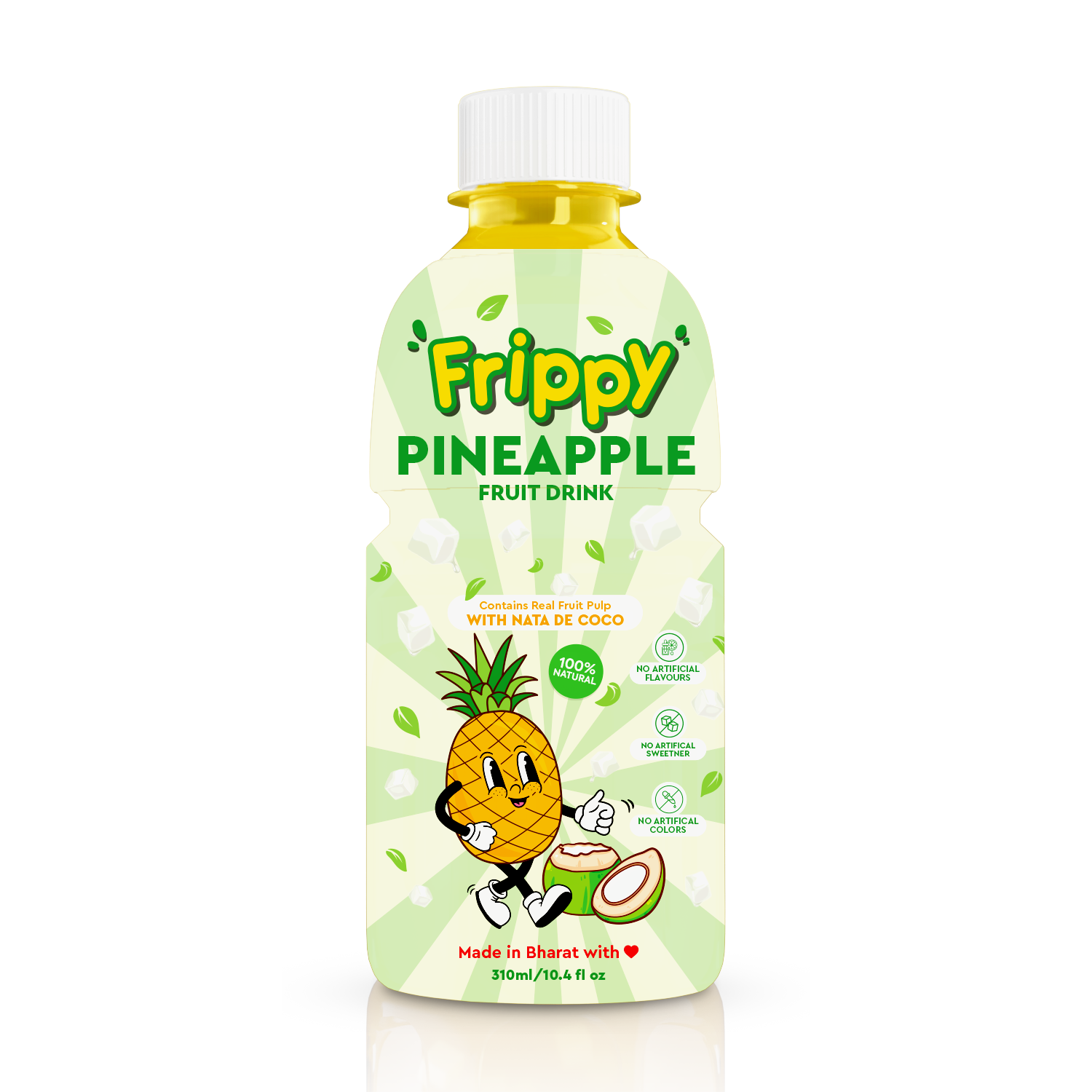Frippy Pineapple fruit drink bottle